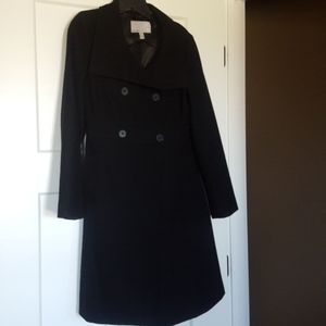 Black wool coat